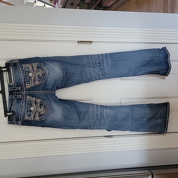 ROCK REVIVAL JEANS JENA MID RISE BOOT 26 DENIM PANTS - Picture 2 of 7